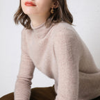 Women's Wool Mock Neck Pullover Sweater