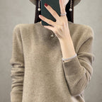 Women's Wool Crewneck Loose Knit Sweater