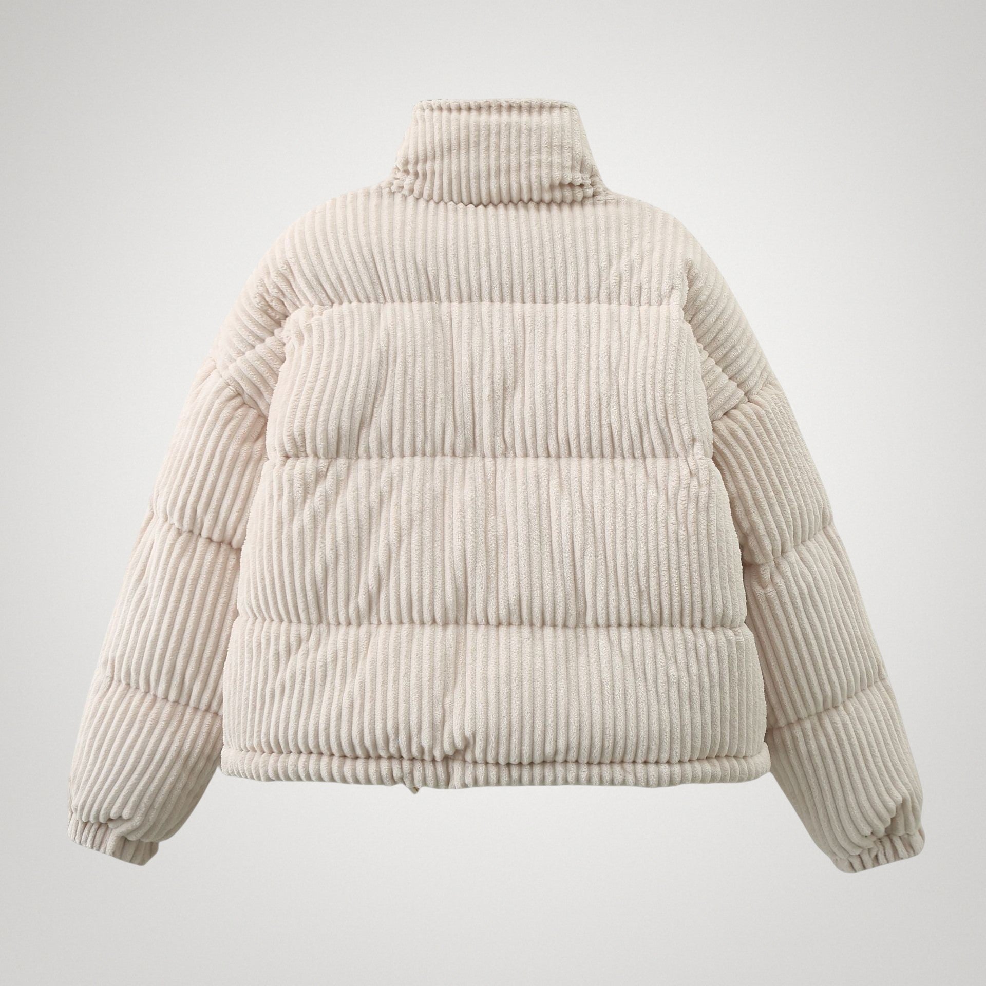 Women's Short Corduroy Puffer Jacket