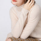 Women's Wool Mock Neck Pullover Sweater